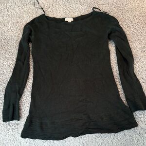 A Pea in the Pod dark green Long Sleeve Knit Top- Maternity